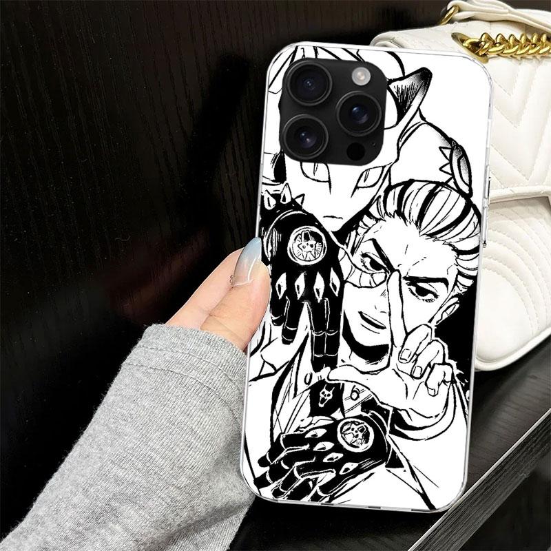 JoJo Kira Yoshikage Killer Queen Case for iPhone 13 12 Mini 11 Pro Max Soft Phone Cover X XS XR 7 SE 8 Plus 6 6S 5 5S Silicone B