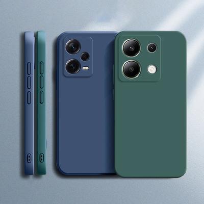 Liquid Silicone Rubber Shockproof Phone Case For Xiaomi Redmi Note 13 12 Pro 13ProPlus 12S K70E 13C Poco X6 Pro 5G 4G Soft Cover