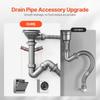 55cm Kitchen Sink Topmount Single Bowl Drop-In Basin Stainless Steel Black
