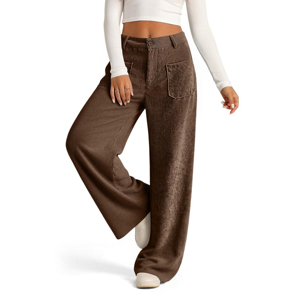 Women's Loose Wide Leg Casual Pants Straight Leg Comfortable Pants for Everyday Wear