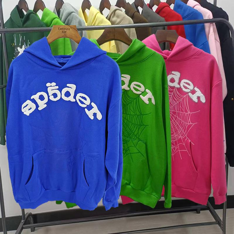 Amerikanischer High Street Spinnenprint Hoodie Unisex Lockerer Partner Hoodie Trendiges Marken Oberteil