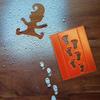 Gnome Stencil Footprints Christmas Gnome Stencil Gnome Door Accessories Christmas Gnome Elf Gnome Footprints Christmas Gift