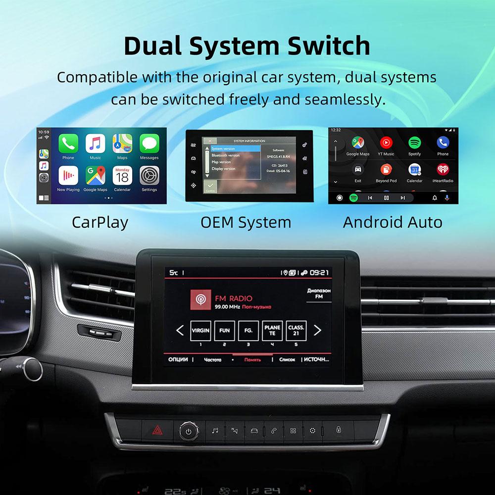 For Apple Carplay Wireless Android Auto For y333 308 208 508 2008 Expert Partner Citroen C3 C4 C4L C5 DS4 DS5 Picasso 333y