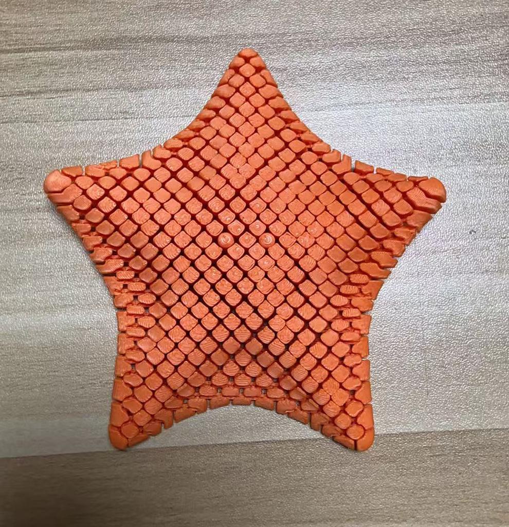 3D Printed Starfish Stress Relief Toy Novel Office Gift For Adults Boredom-Proofing Children'S Creative Plaything