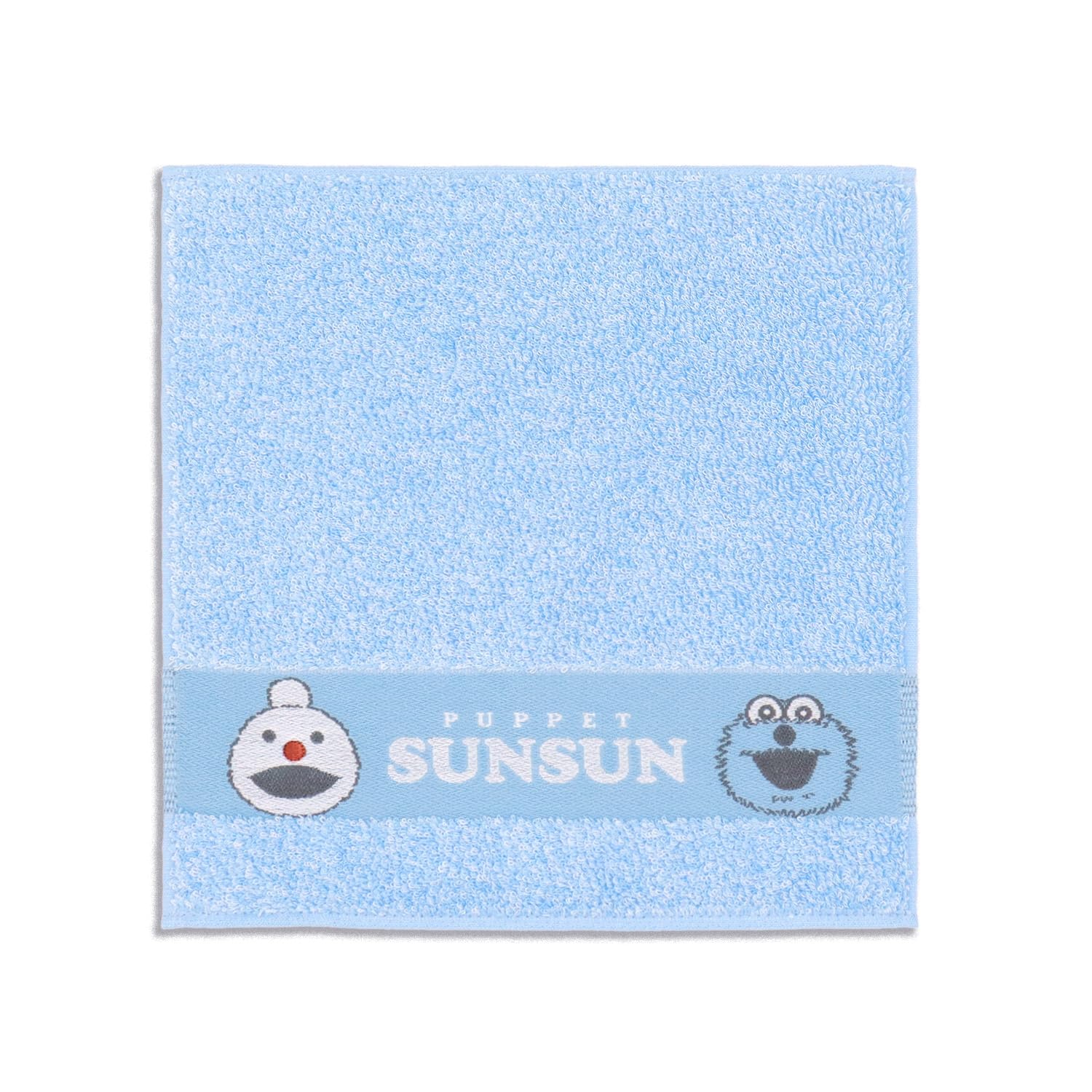 PUPPET SUNSUN Sunsun Nonnon Towel 25 x 25 cm (Puppet Sunsun) Handkerchief, Blue, 79-0040080, Approx.