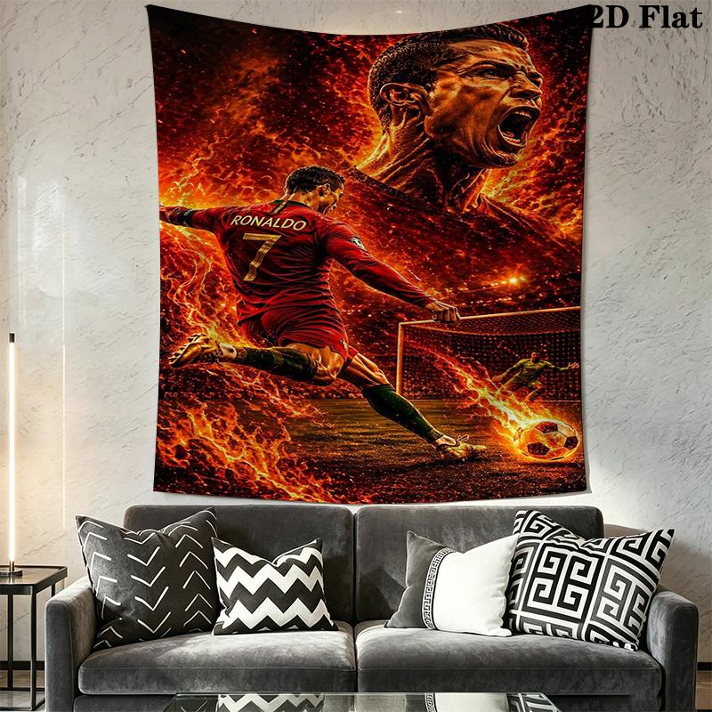 Portugal'S Fire Soccer Passion Ignites Threepiece Set 1 Duvet Cover 2 Pillowcase Without Core Christmas Birthday Gift