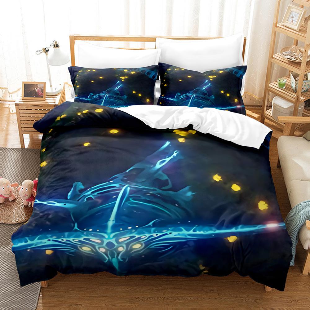 

European Art Pattern Line Geometric Rhombus Color Grid 3D Digital Three-Piece Set 135 * 200