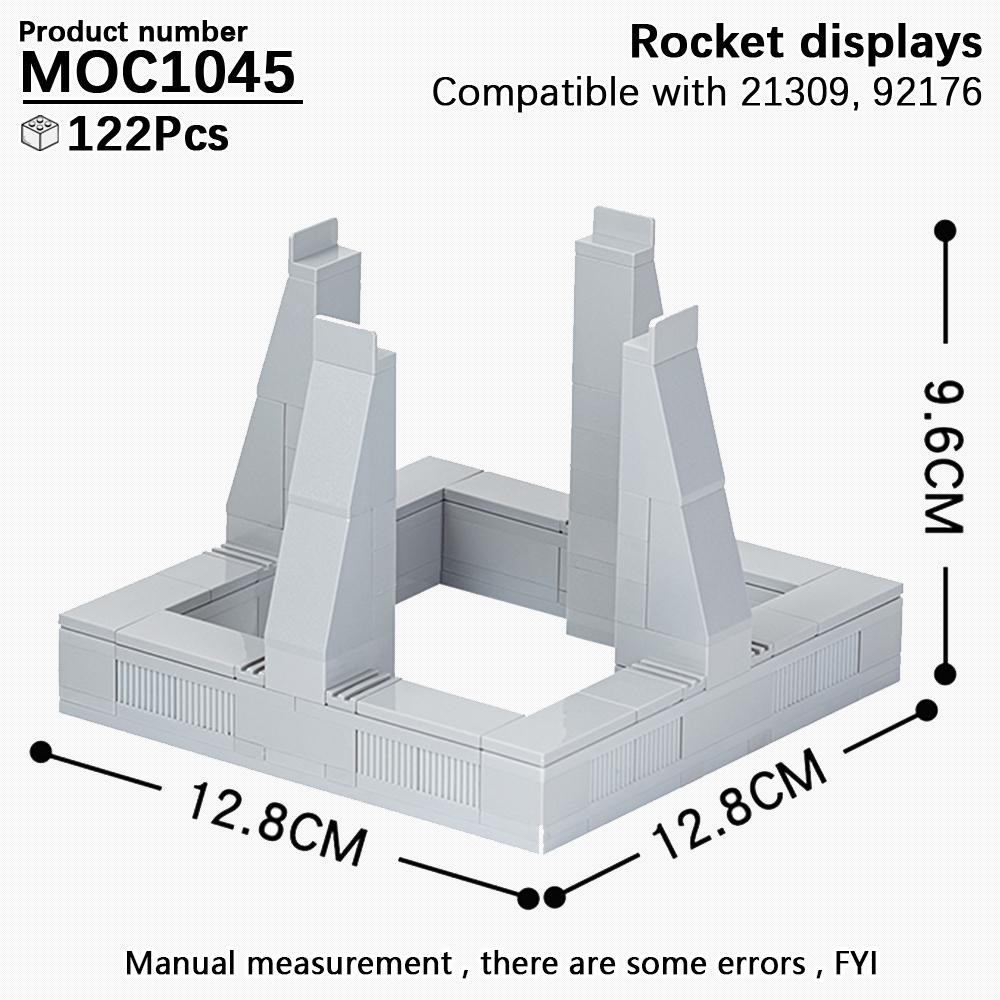 MOC Stand Movie Anime Military Action Figure Display Stands Box Blocks Compatible 75257 05007 75105 High-Speed Championed Block Bricks Toys Playsets
