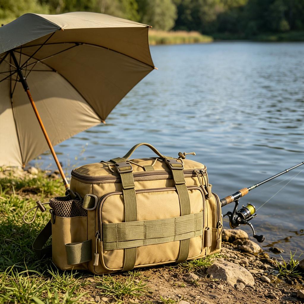 Fishing Tackle Bag Water- Saltwater & Freshwater Fishing Bags Gear Storage Bags for Camping Hunting Hiking and Travel
