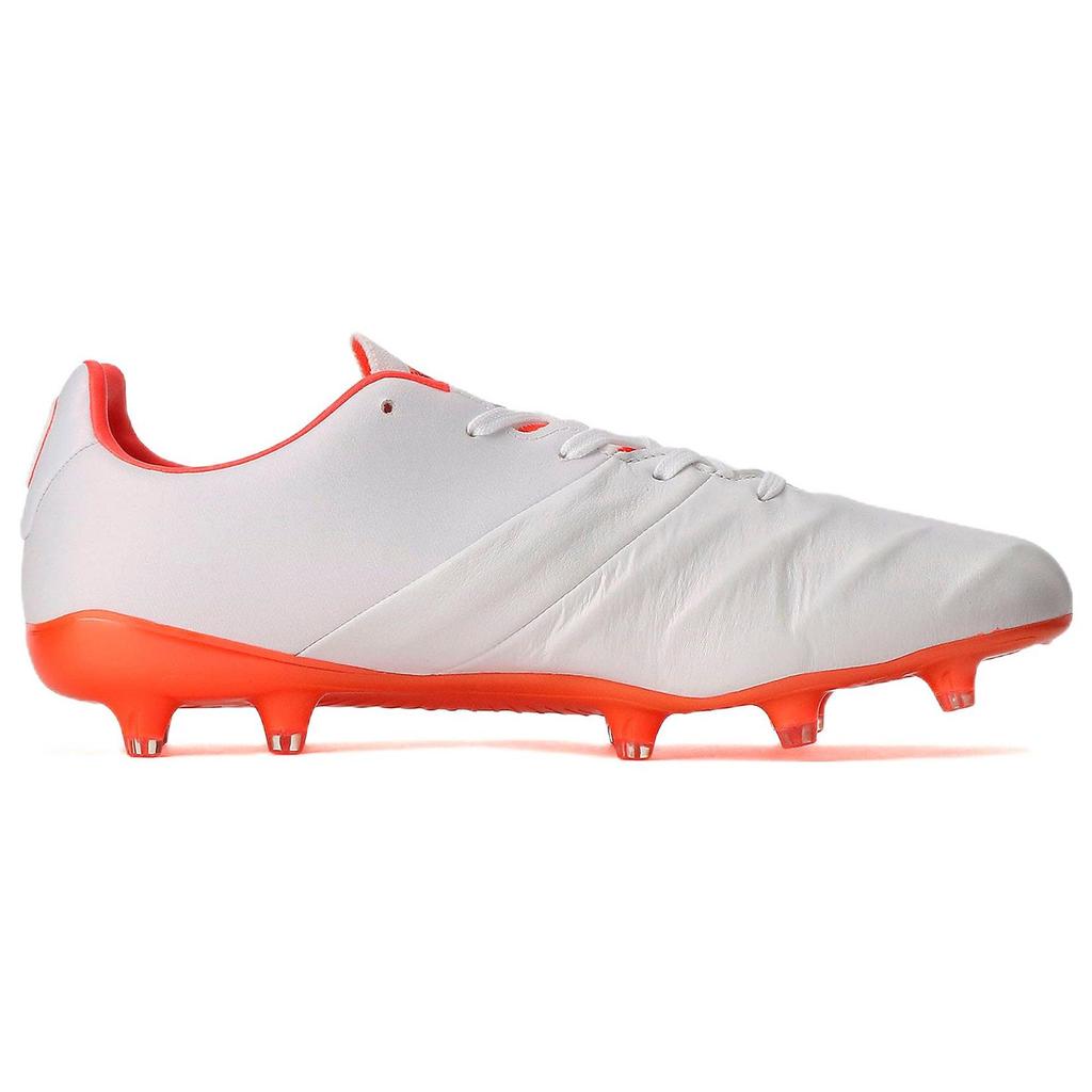 Puma King Platinum 21 Rally FG/AG Fabric Low-Top Soccer Shoes Men Soccer Shoes White Orange 107109-01