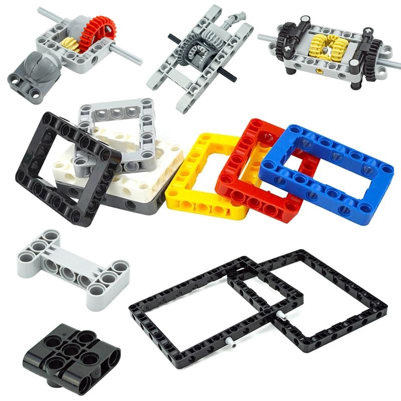 Mattoncini Pezzi Tecnici Foro Braccio Perni Connettori Bracci Sollevamento Mattoncini Compatibili Telaio Base 64179 39794 67491 65803 Mattoncini