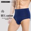 Men's High-Waist Cotton Briefs: Slim Fit, Plus Size, Warm Sports Triangle Underwear