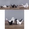 Modern Minimalist Ceramic Bird Decor With Abstract Design For Home And Gift Use