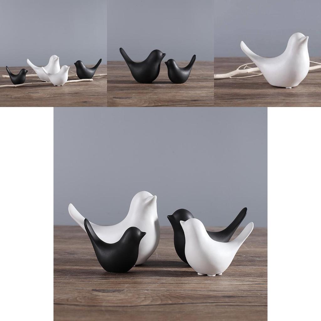 Modern Minimalist Ceramic Bird Decor With Abstract Design For Home And Gift Use