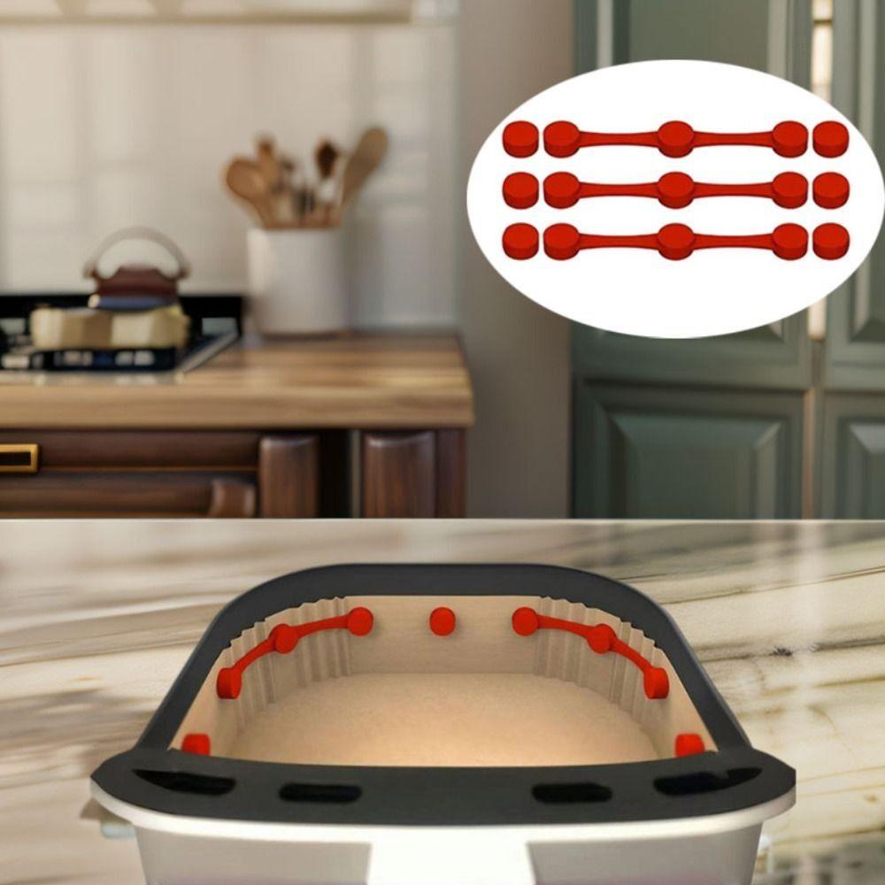 Reusable Air Fryer Liner Buckle Non-Scratch Air Fryer Baking Paper Fixation Device  Fried Chicken