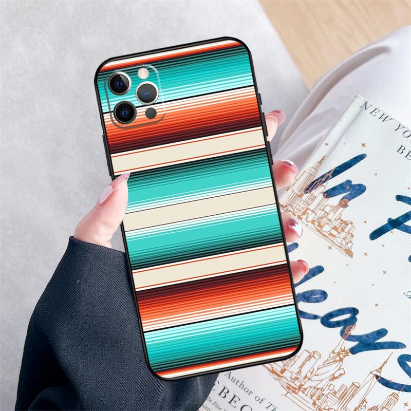 

Navajo Print Pattern Phone Case For iPhone 15 16 Pro Max 11 12 13 Mini 14 Pro Max XR 15 16 Plus 16e Cover Coque iPhone 16e