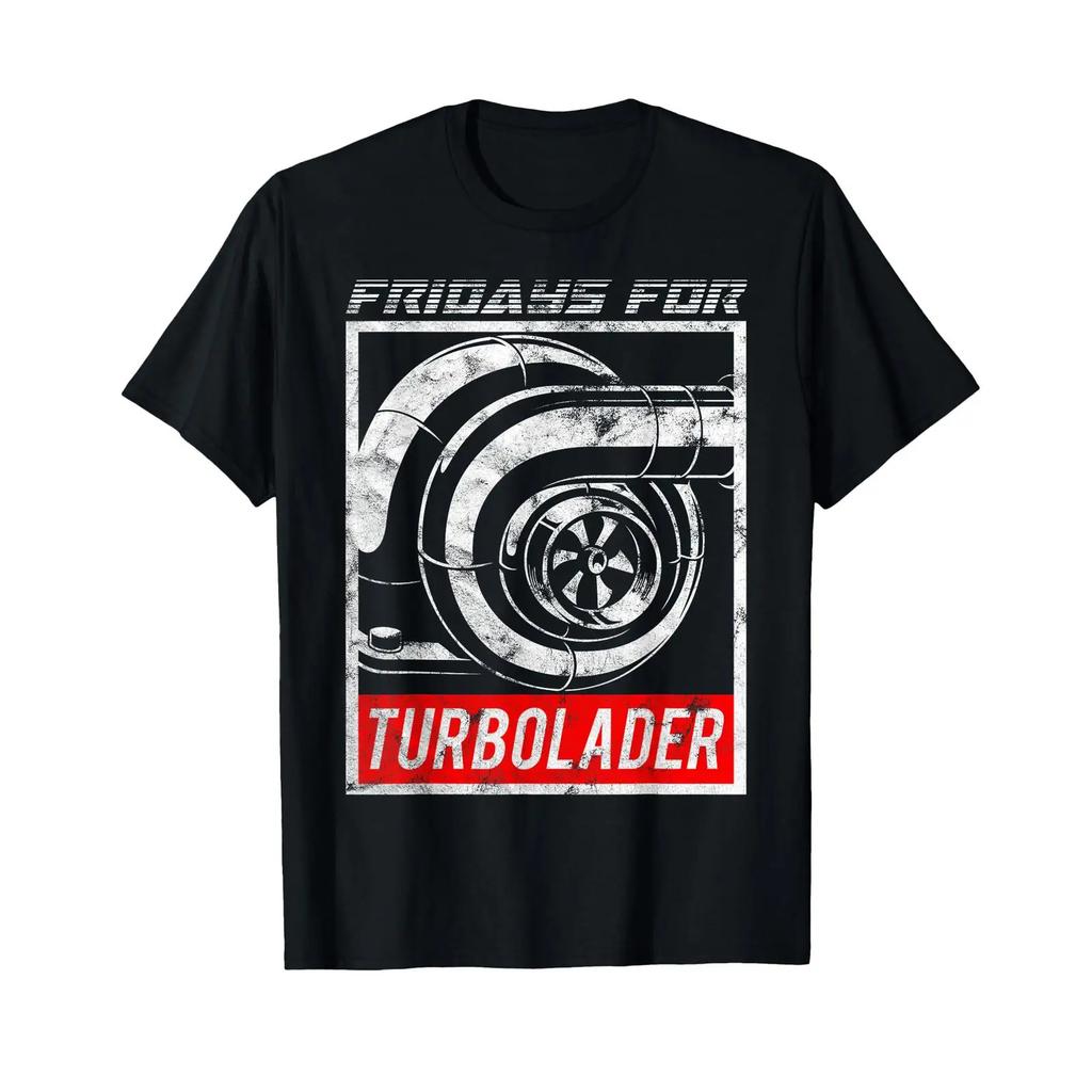 Fridays for Turbocharger Tuning Car Racing Engine Capacity T Shirt vintage Washed graphic desig