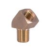 Round 1/8" 1/4" 3/8" NPT Female To Male 45 Degree Elbow Brass Block Pipe Fitting Coupler Connector Water Gas Fuel