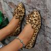 Fashion Butterfly-knot Leopard Flats Mesh Spring/autumn Women's Shoes on Sale 2025 New Slip-on Round Toe Comfortable Women's Shoes