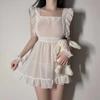 Sexy Lingerie Plus Size Seduction Chiffon Pajamas Maid Dress Passion Perspective Free Suit Uniform Woman