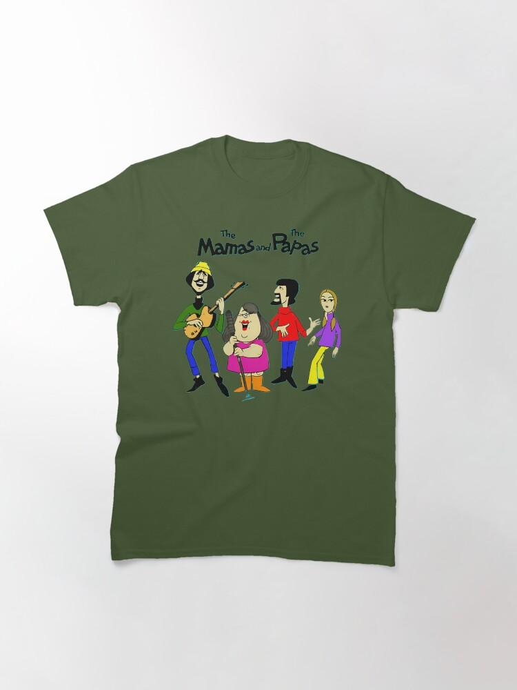 The Mamas & The Papas Four Band Members Cartoon Character Classic T-Shirt