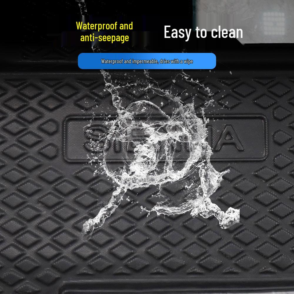 Sienna Granvia Trunk Mat: Waterproof, Wear-Resistant, Dirt-Resistant, Odorless TPE Material.