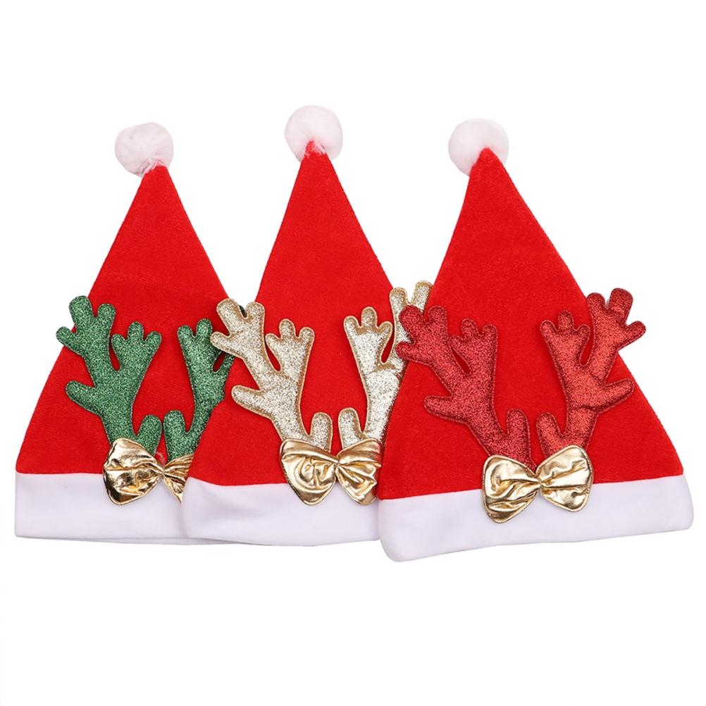 Christmas Santa Claus Hat Warm  Cosplay Party Holiday Costume Props Decoration for Kids Children Adult Xmas Gift