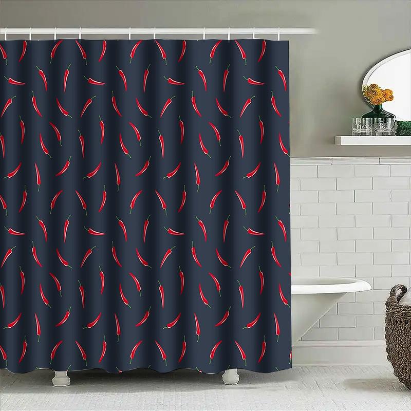 Bathroom Shower Curtain Tropical Palm Leaf Ocean Wave Scenic Decor Waterproof Fabric Modern Farmhouse Coastal Home Decor
