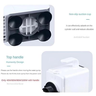 Multifunktionaler Mini-Fischaquariumfilter Leise Ultraleise Wasserfall-Filterbox Eingebauter Zirkulierender Reinwasserzyklus für Zuhause