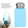 Dispensing Bottle, HDPE Stainless Steel Dispenser Pump, ESD Safe One Touch Dispenser Pump Bottle, 200ml 6.7oz Square and Static Dissipative, Press
