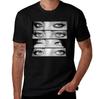 Herren Baumwoll-T-Shirt Gothic-Stil Augenprint Rundhalsausschnitt Lässiges T-Shirt für den täglichen Gebrauch Streetwear