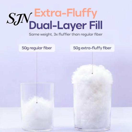 Soft Yet Supportive Pillow Puff Cooling Pillow, Breathable Quilted Sleeping Machine Ventilated Sleep Washable, Fluffy Cloud-like for Side And