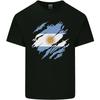 Torn Argentina Flag Argentinian Day Football Kids T-Shirt Childrens