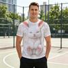 Men's Graphic T-Shirt with Cute Bunny All Over Print