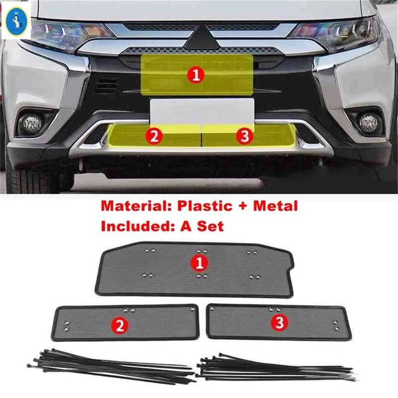 Car Front Grille ert Net ect Screening Mesh Decor Protection Cover Trim Accessories For Mitsubishi Outlander 2016 -