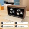 Watch Winder for Automatic Watches 6/4/3/2 Slots Watch Shaker Wooden Box Super Motor Blue LED Light Jewelry Store Display Box