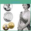 Conjunto de Moedas Comemorativas do Jubileu de Platina da Rainha Elizabeth II Coleção de Lembranças Lindamente Desenhada