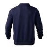 Man Hoodie Half Zip Sweater Pullover Long Sleeve Knit Top Loose Fit Geometric Pattern Casual Shirt Ribbed Cuff Hoodies