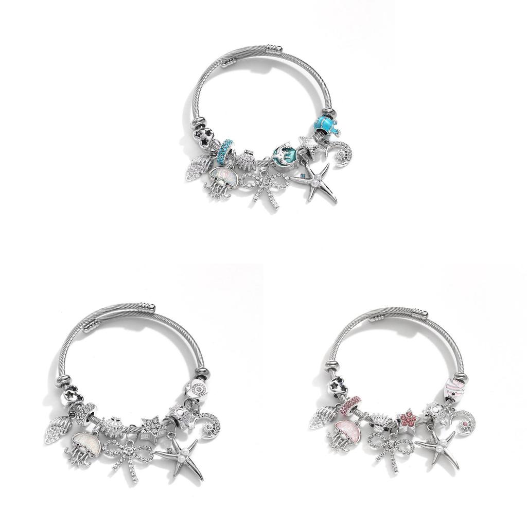 Cute Octopus Bracelet For Women Stainless Steel Adjustable Fashion Jewelry Spring