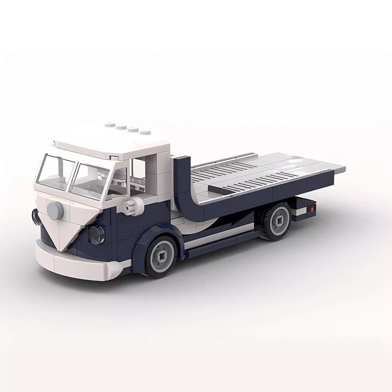 

Bricklink Technical Car 10220 VW T1 Trailer Fit Mini Scale Tow Truck 6 Studs Wide Vehicless Sets Building Block Set Kid Toys Playsets Gift Present