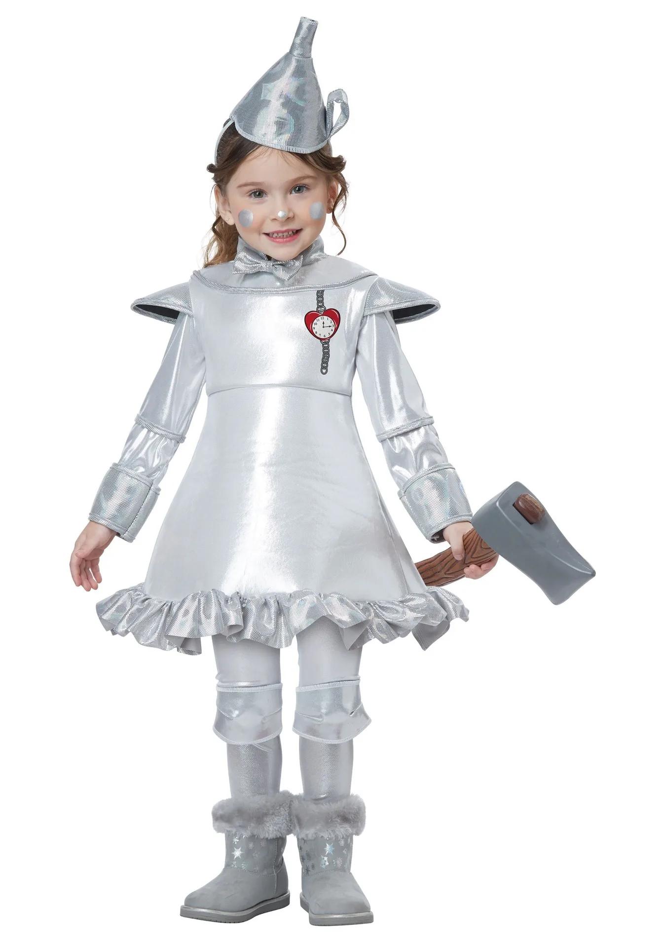 Halloween Cosplay Blikken Man Kostuum Ouder-kind Kleding Volwassen Mannen Kostuum De Tovenaar van Oz Performance Podium Kostuums L