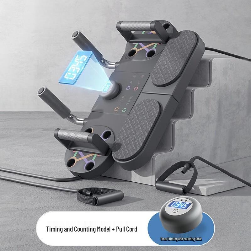 Multi-functional Push-up Board with Resistance Ropes