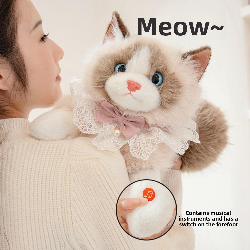 Cute Plush Cat School Bags Stuffed Animals Animals Plush Bag Shopping Bag