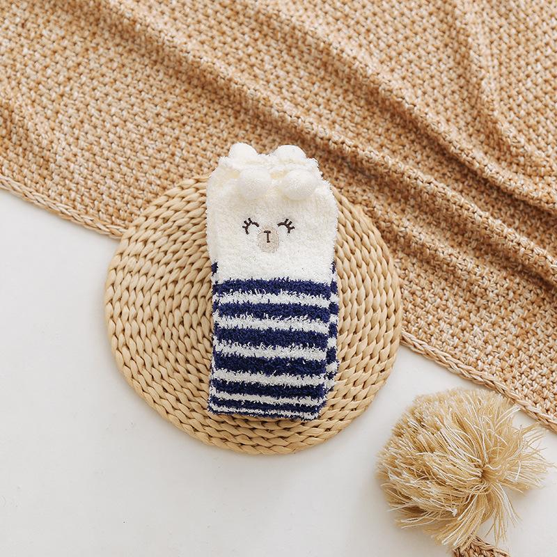 

Короткие/длинные пушистые теплые носки до колена, зимние, черная лапа кошки в шляпе, мягкие 1Pair