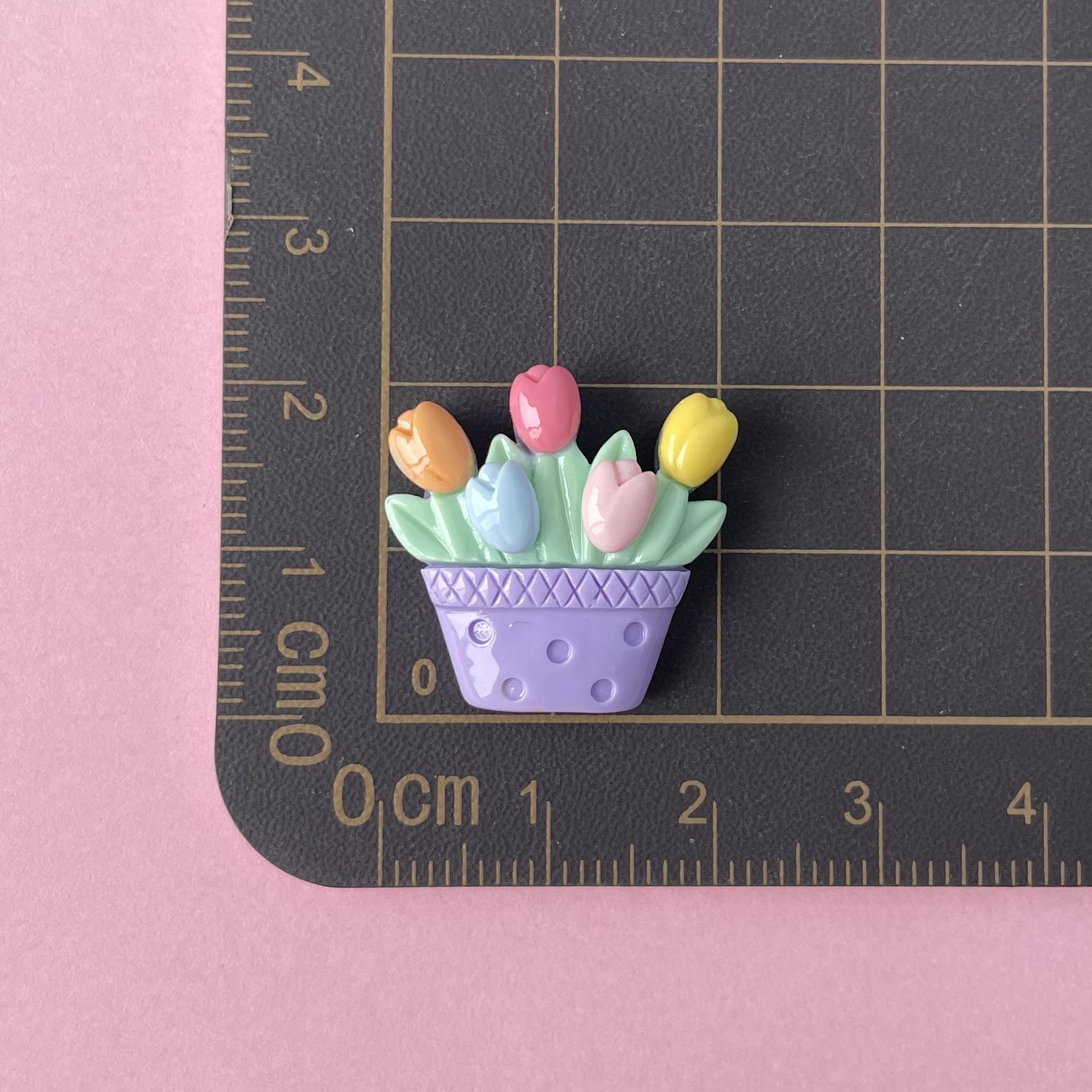 

10Pcs New Cute Cartoon Bouquet Series Flat Back Ornament Jewelry Bows Accessories