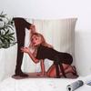 Cute Animal Champion Cushion Cover Anti-dustmite Pillowcase Invisible Zipper Silky Short Plush Sofa Cushion Cover