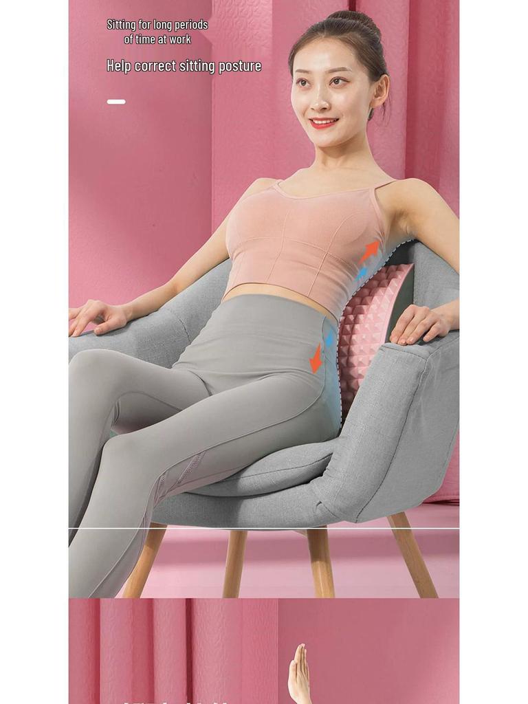Eva Headrest & Lumbar Relaxer – Thickened Massage Pillow for Adult Spine Exercise, Yoga, and Waist Support