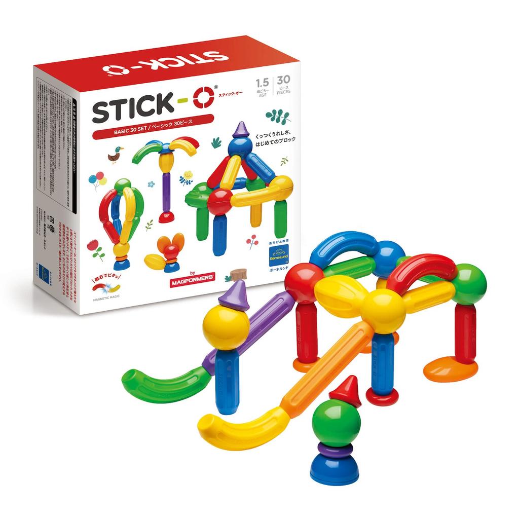 Bornelund STICK-O Basic Set 30 Pieces Around 1 and a Half Years SO901003