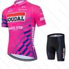 Quick Step Cycling Jersey Set Short Sleeve and Bib Shorts Pro Race Bicycle MTB Ropa Maillot Cycling Clothes Quick-drying