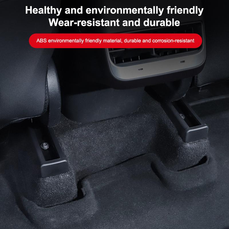 For Model 3 Y Juniper Highland 2025 4/8Pcs Seat Rail Cover Protector Rear End Pieces Backseat Slide Protection Anti-Kick